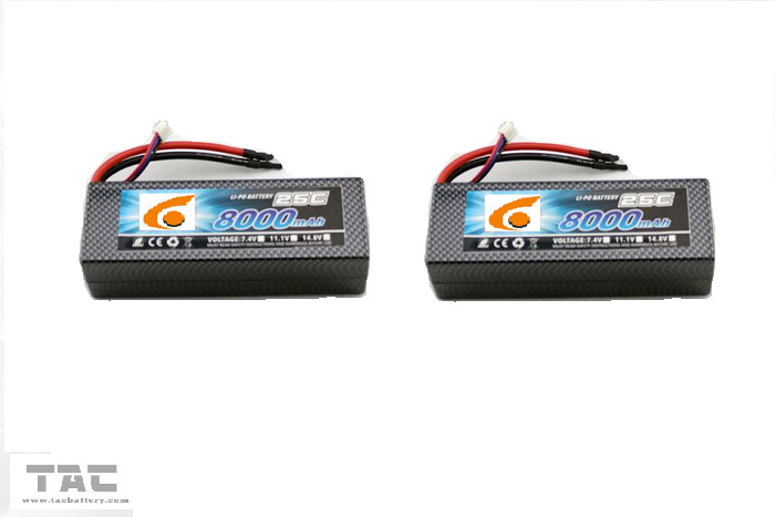 Cheap UAV RC Helicopter lithium polymer battery pack 11.1v 25C 8000mah 6484165 for sale