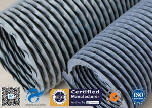 China 6 Grey PVC Coated Fiberglass Fabric Flexible Air Duct For Fume Extraction on sale
