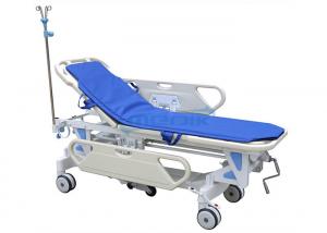 China Single Crank Mechanical Patient Trolley, Manual Patient Transfer Stretcher on sale