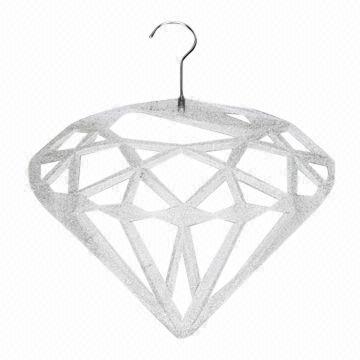 Best Diamond-shaped Plastic Necktie Hanger, Various Colors/Specifications are Available wholesale