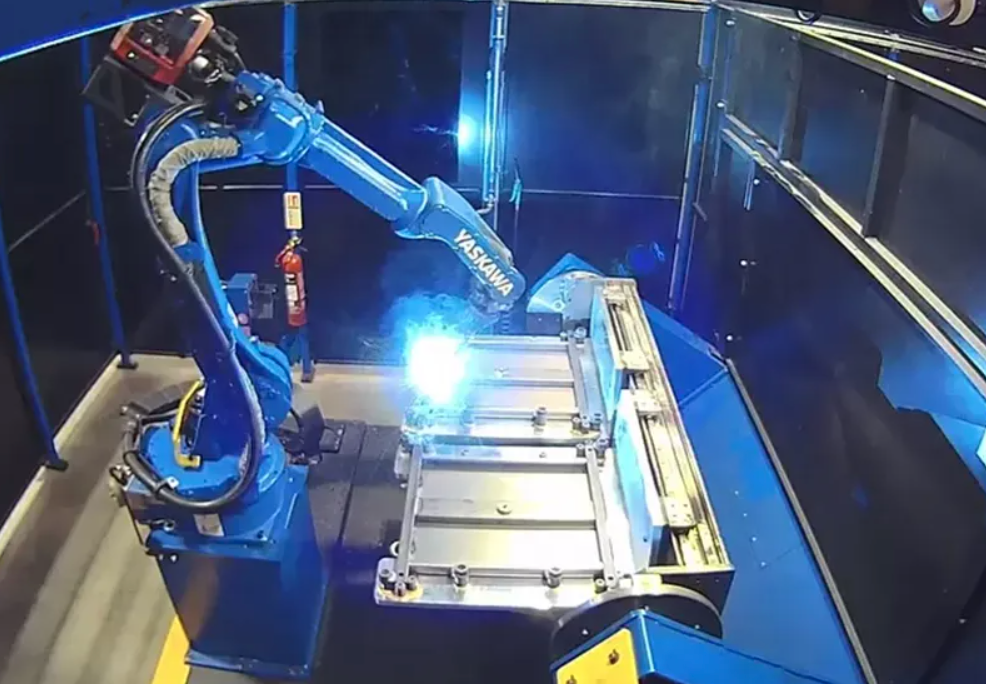Welding Robotic Work Station Workcell For Welding Tricycle Bicycle Bike Frame