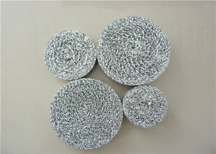 China White Knitted Aluminum Foil Mesh Dia118mm Length Customized For Auto on sale
