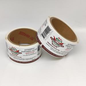 China CMYK Printable Preserved Food Adhesive Labels Waterproof Self Adhesive Food Labels on sale