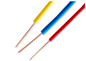 China Rigid Conductor Electrical Cable Wire For Internal Wiring 300/500v , Blue Red Yellow on sale