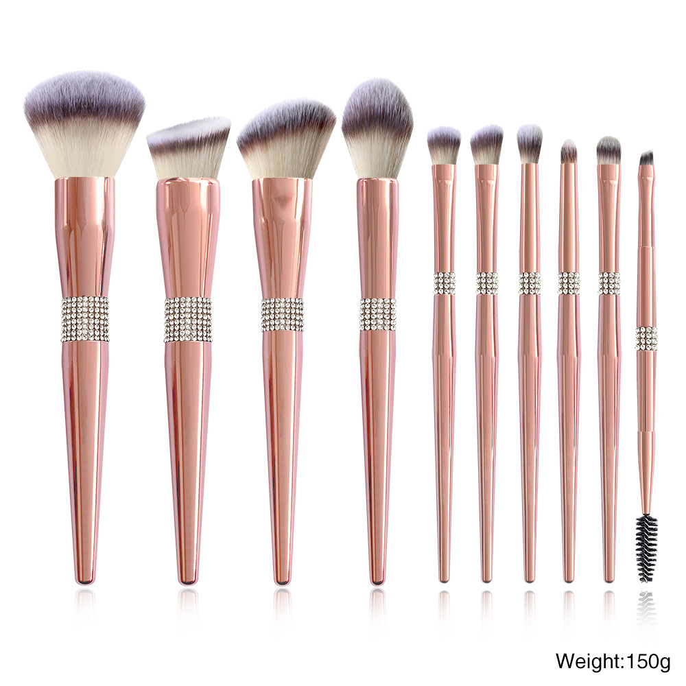 China Custom Label Fluffy Makeup Brush Set 14pcs With OPP Bag on sale