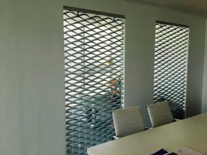 China Interior Partition Galvanized Stainless Steel Expanded Metal Mesh PVDF 4mm Thickness on sale
