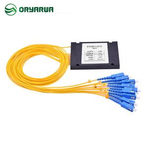 China SM MM Fiber Optic 1x8 Cassette PLC Splitter ABS Material In FTTH on sale