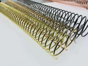Best Electroplate Finish 35mm Metal Spiral Binding Coils For Notebook wholesale