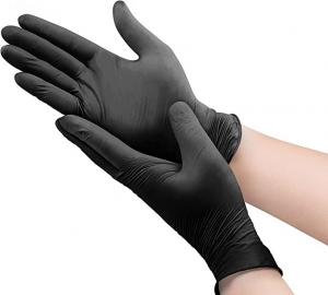 China Tattoo Beauty Make Up Powder Free Black Nitrile Gloves XS - XL on sale