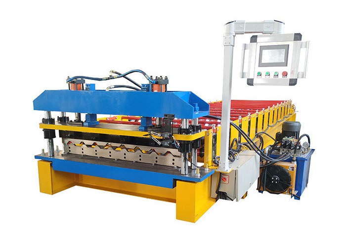 Cheap Trapezoidal Color Steel Roof Sheet Roll Forming Machine Automatic for sale