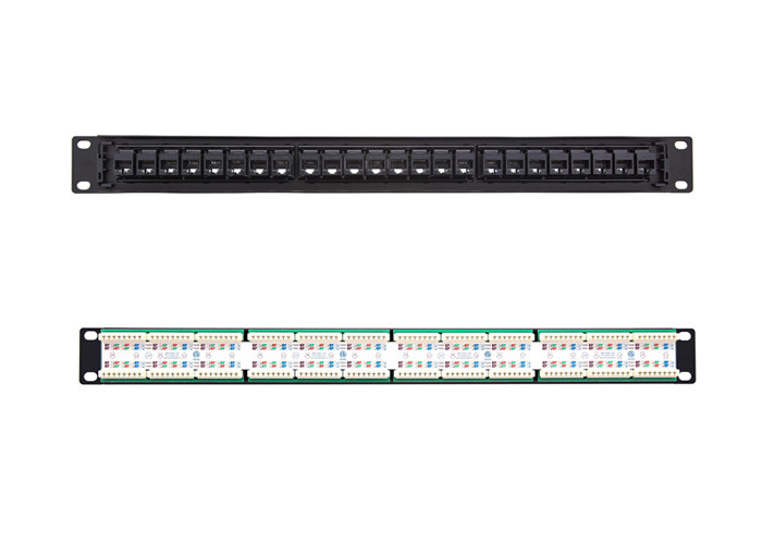 Best Cat6 Modular Network Patch Panel RJ45 To RJ45 With Integrated Wire Management wholesale
