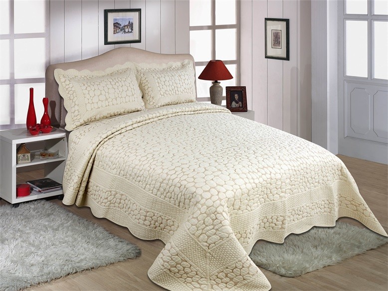Best Microfiber / Cotton Embroidery Quilt Kits No Bleaching With Any Solid Colors wholesale