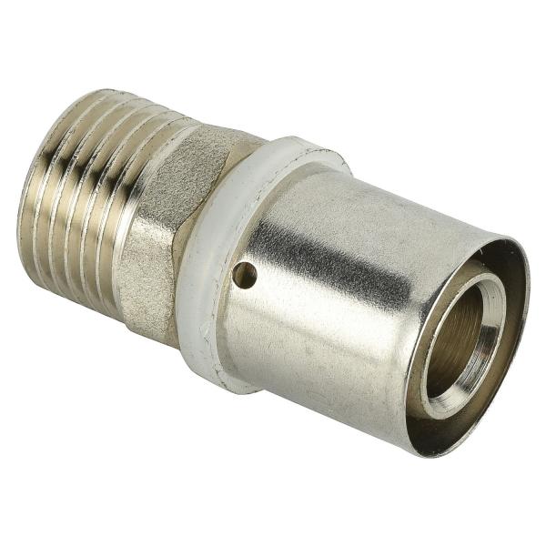 brass u type press straight connector fittings for plumbing heating multiayer pex al pex pipe