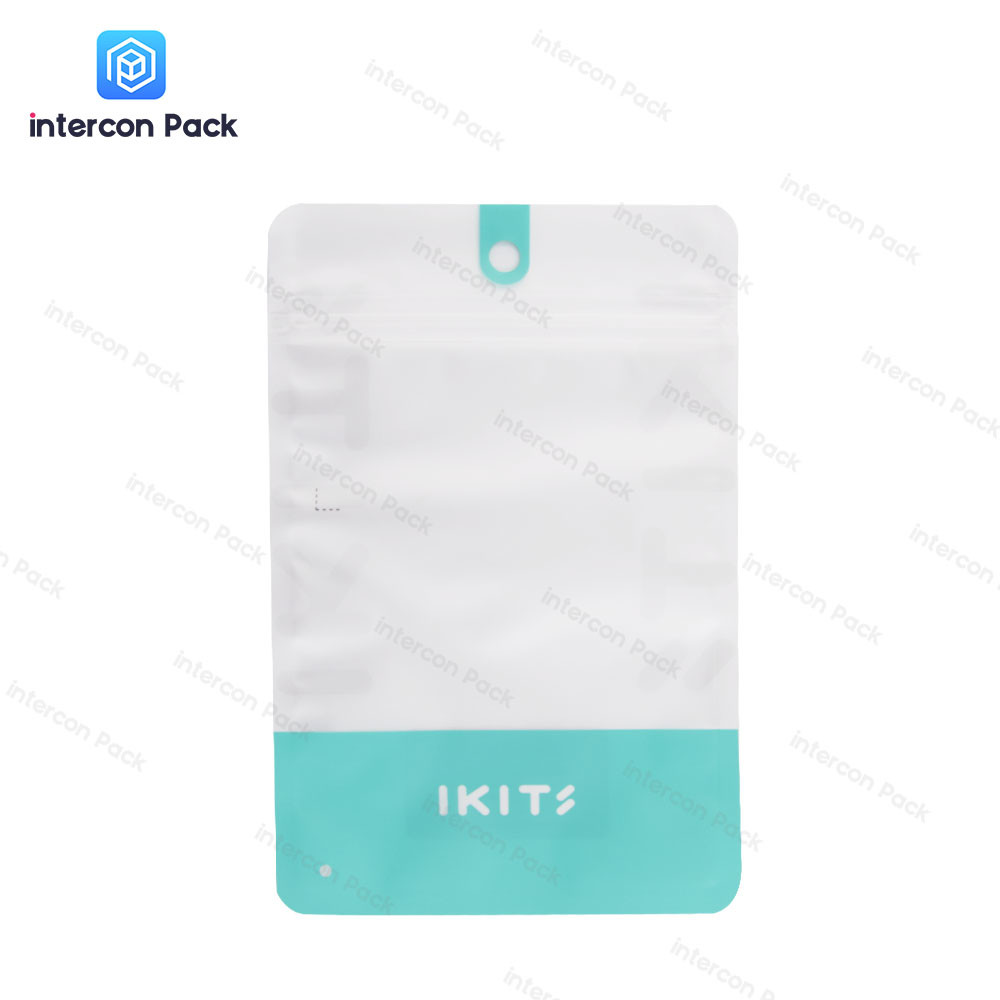 China Biodegradable Plastic Packaging Bag Clothes Custom Logo PVC Frosted Ziplock Bag on sale