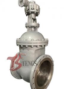 Durable Flange Cast Steel Gate Valve A216 WCB PN25 Dn600 / 24 Inch Size