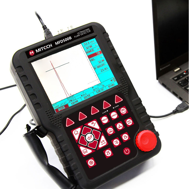 China Wide Range Ultrasonic Flaw Detector MFD500B With Printer And USB Port Connect To PC on sale
