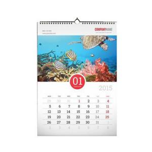 Best 12 Months Custom Calendar Printing , Full Color Custom Wall Calendars With Hanger wholesale