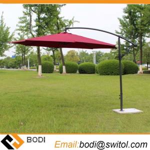 China 2.7 Meter Steel Iron Promotion Patio Sun Umbrella Garden Parasol Sunshade Outdoor Furniture Covers on sale
