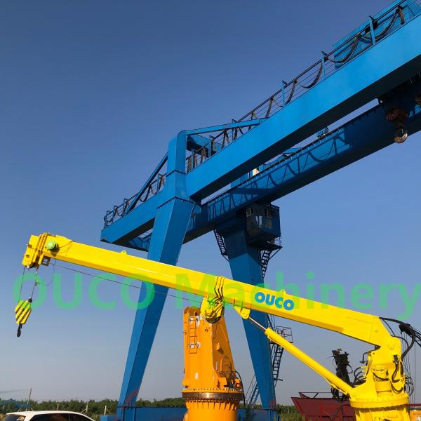 Cheap 0.2T Flameproof Hydraulic Marine Crane With 20m Telescopic Section for sale