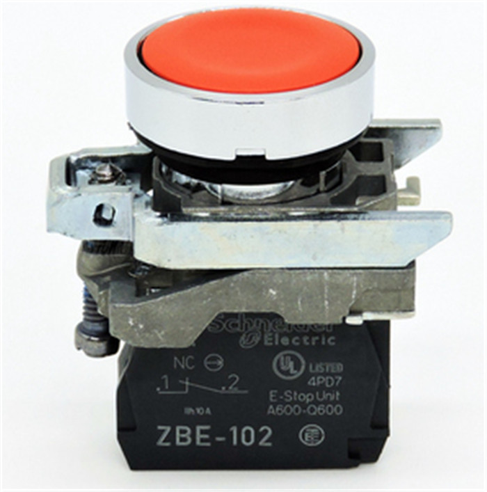 China XB4-BA42 Modular Metal Push Button Electrical Switch For Machines And Control Panels on sale