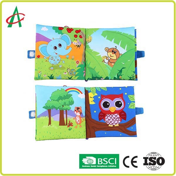 Best Polyester 20x20cm Soft Cloth Books For Babies ASTM Standard wholesale