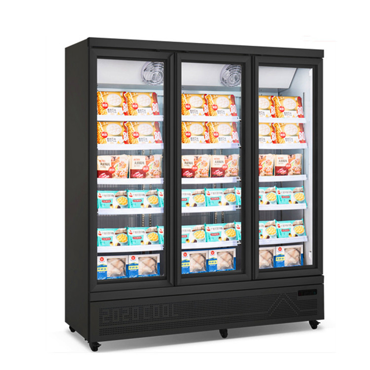 China Grocery stores Show refrigerator freezer / vertical freezer / display freezer on sale
