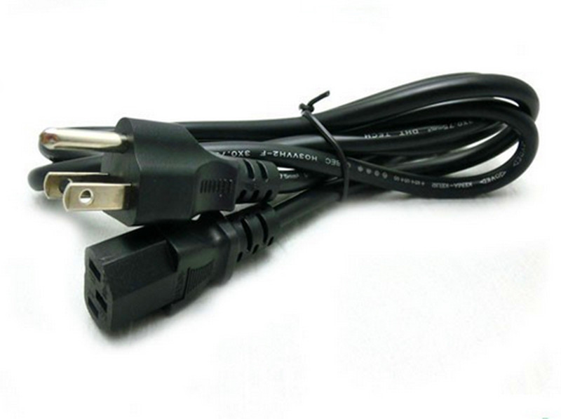 China Custom AC DC Power Cable US Standard 3 - Prong Plug For Desktop Printer Monitors on sale