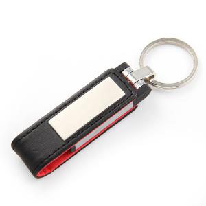 China Metal Case Real Leather USB Flash Drive 64GB 128GB 256GB FCC Approved on sale