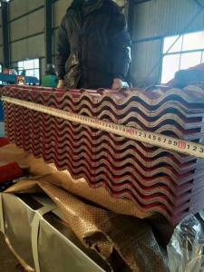 Best Steel Building Roof Tiles , Aluminum Color Coated Corrugated Roofing Sheets wholesale