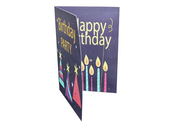 Cheap Four Color Audio Musical Greeting Cards 300gsm Paper A5 Size For Advertising / Gift for sale