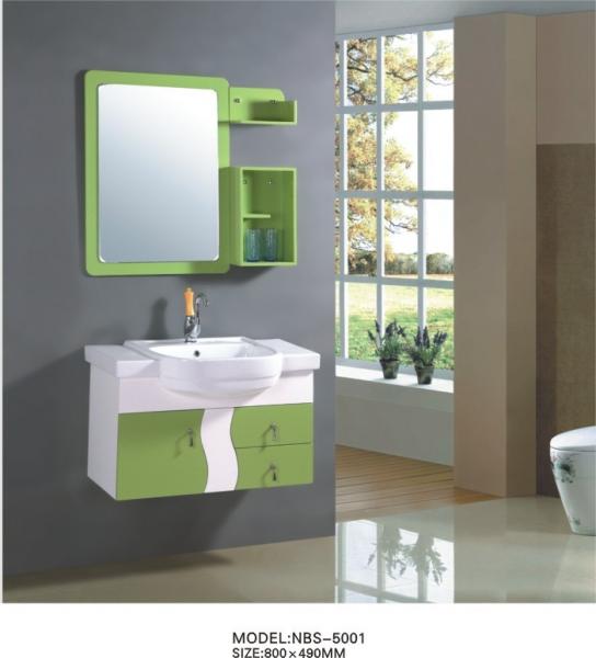 Cheap 80 X49/cm PVC bathroom cabinet / wall cabinet / hung cabinet / white color for bathroom for sale