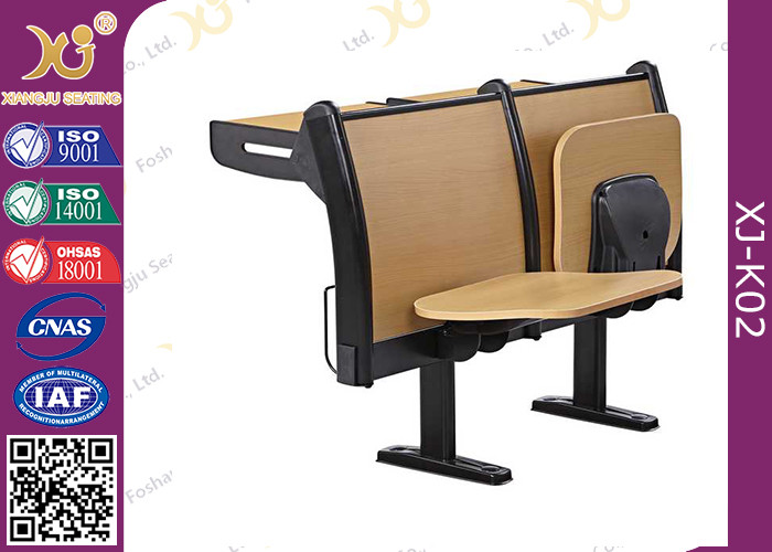Cheap Plywood Seat Back Folded Tablet School Student Desk Chair with Fire - Proof Plate for sale