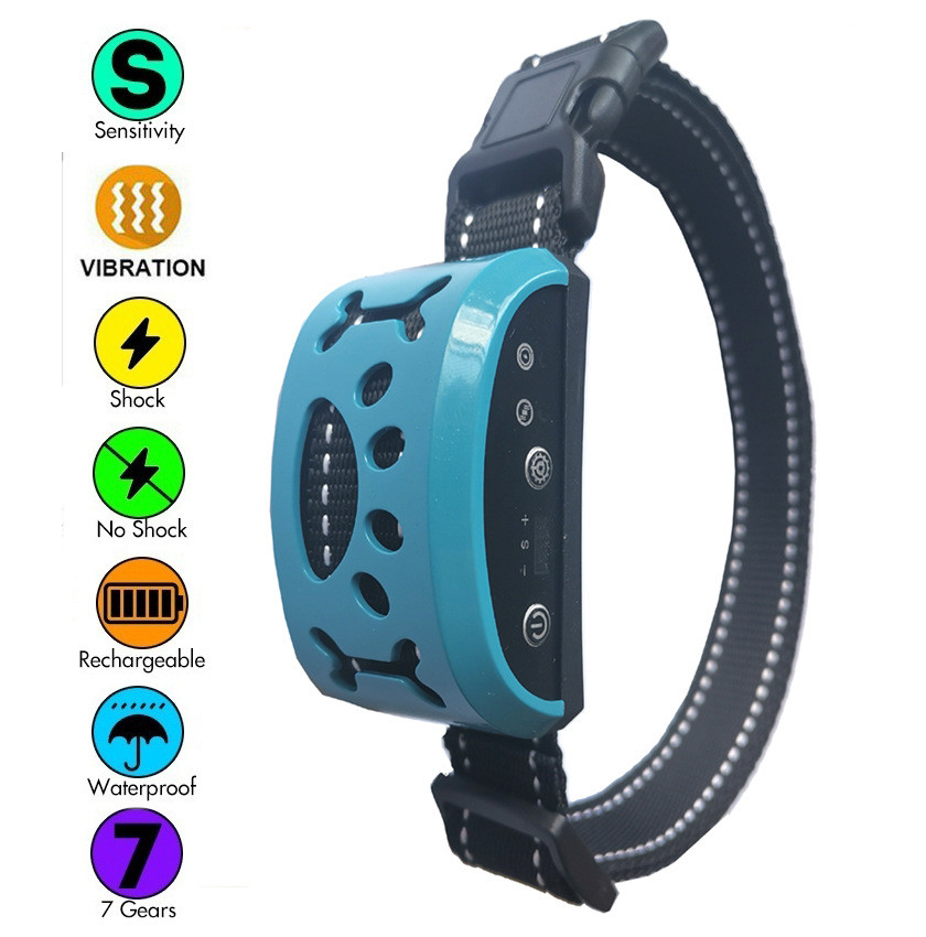 China 9''-22'' No Shock Rechargeable Dog Bark Collar USB Charge Pet Supplies Accessories on sale
