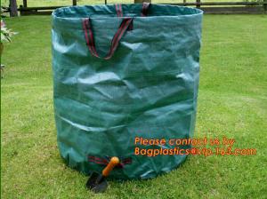 China Heavy Duty Pp Garden Bag, Self-Standing Tip Bags, Make Yard Clean-Up Easy Tipping Bag, Garden Sack, Leaf Sack on sale