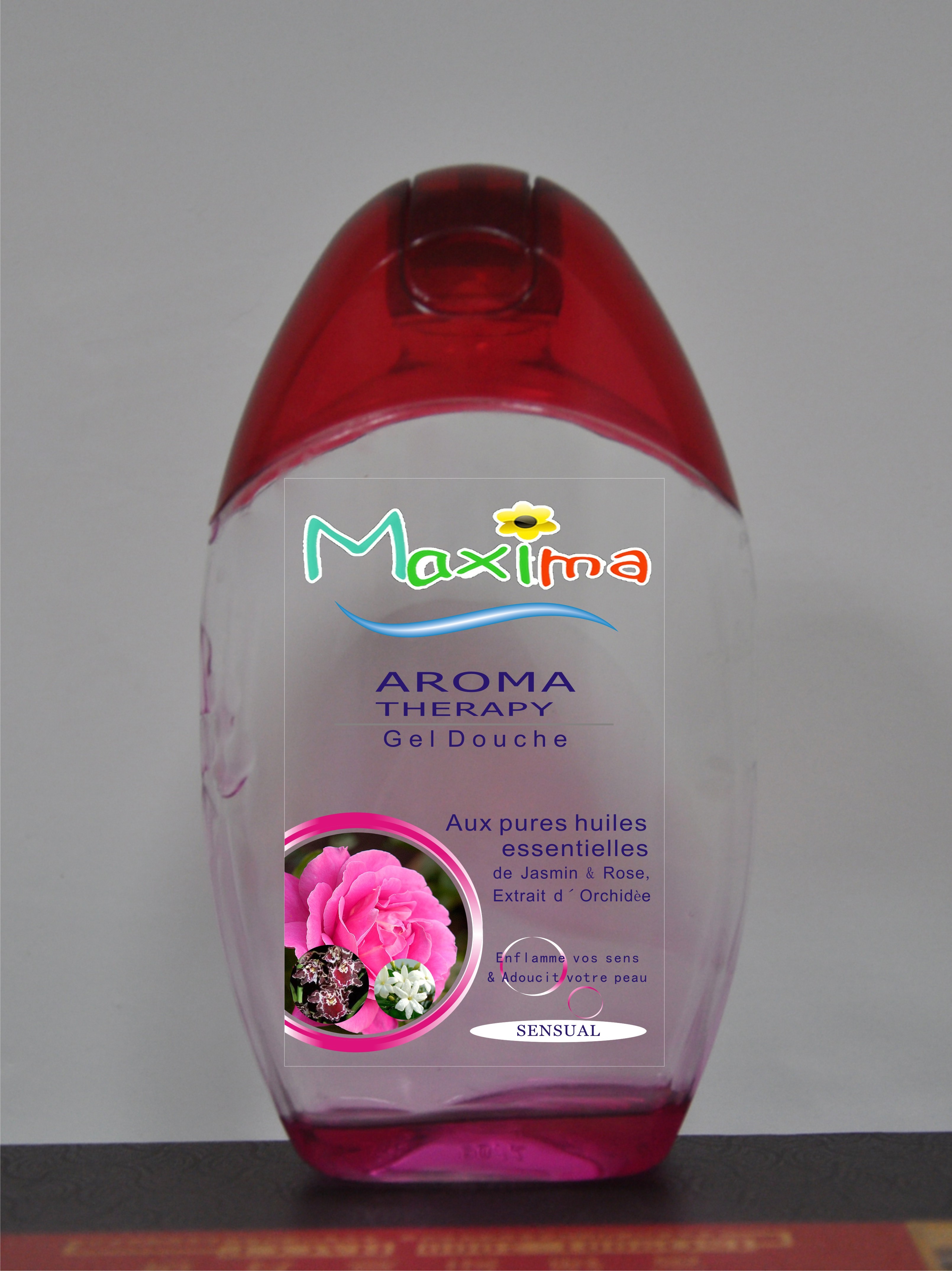 Best Rose Aroma Bath & Shower Gels 300ml for women's skin smooth and whitening wholesale