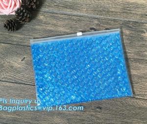 Reclosable Reusable Packing Bubble Zipper bag, High Quality Reusable Packing Slider bubble bag, Reused Pink Bubble Zippe