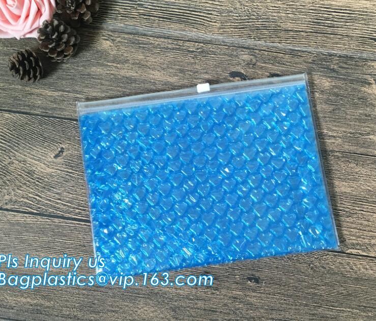 Cheap Reclosable Reusable Packing Bubble Zipper bag, High Quality Reusable Packing Slider bubble bag, Reused Pink Bubble Zippe for sale