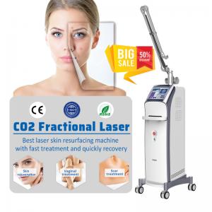 China Air Cooling Touch Screen Co2 Fractional Laser Machine Acne Treatment on sale