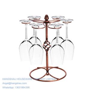 China simple classic table wine glass rack on sale