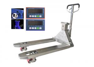 China Hydraulic Pump Manual Forklift Weighing Scale 1 Ton 2T 3 Ton Capacity on sale