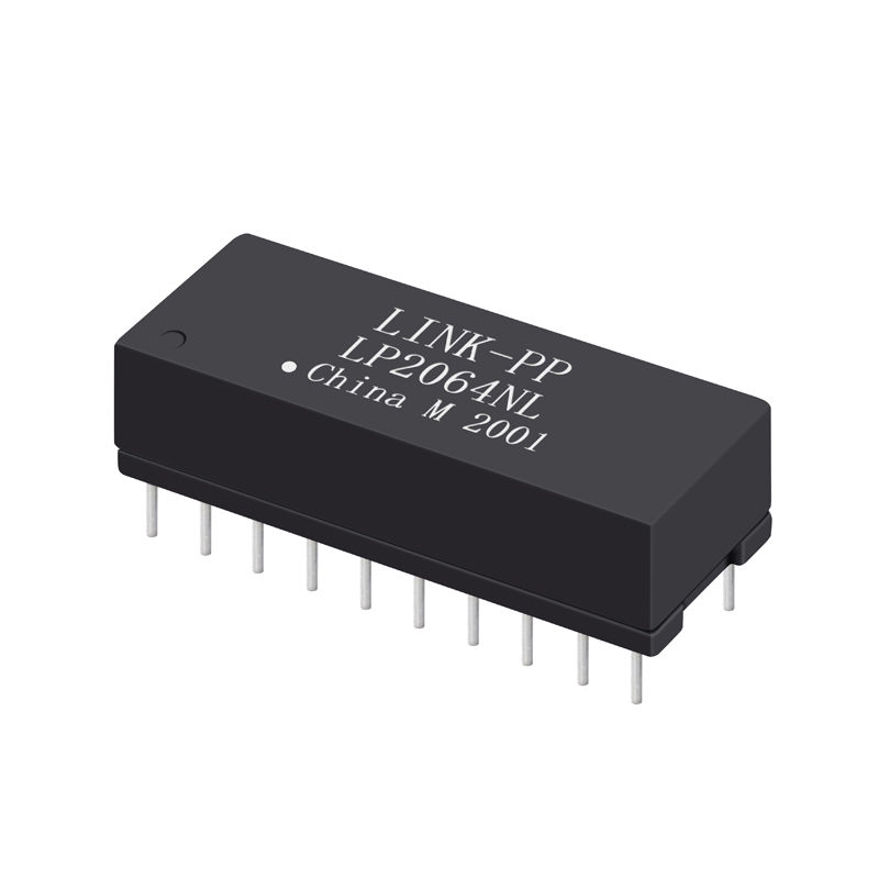 Cheap LP2064NL Dual Port 10/100 BASE-T THT 24 Pin Ethernet Transformer Modules for sale