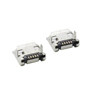 China SMD DIP 7.2mm Micro USB 5 Pin Connector Type B Micro USB PCB Socket With Edge on sale