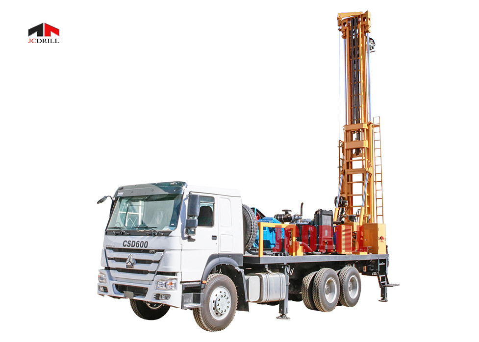 China 6 X 4 Truck Mounted Water Well Drilling Rig 600m Borehole Drilling Rig on sale