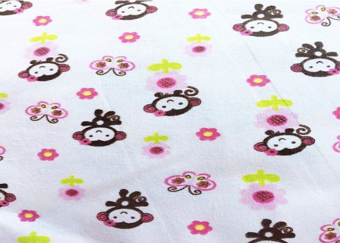 China Cute Design Pattern Kids Cloth 150GSM Cotton Flannel Printed Fabric Dyeing Fabric on sale
