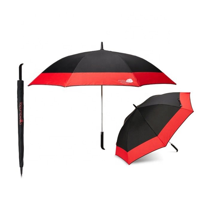 China Manual Close Fiberglass Ribs Auto Open Stick Umbrella on sale