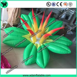 Best Autumn Holiday Indoor Event Party Decoration Inflatable Green Flower With LED Light wholesale