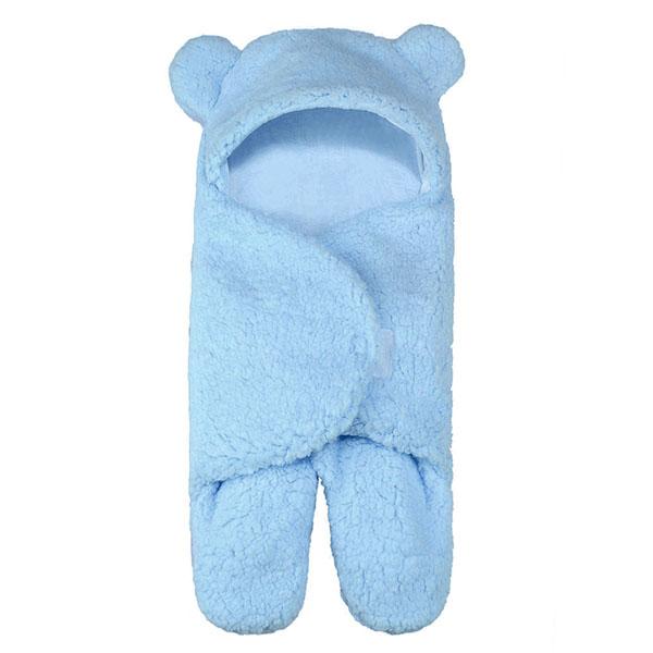 H55cm Fluffy Infant Sleeping Bag Ultra Soft Multi Functional