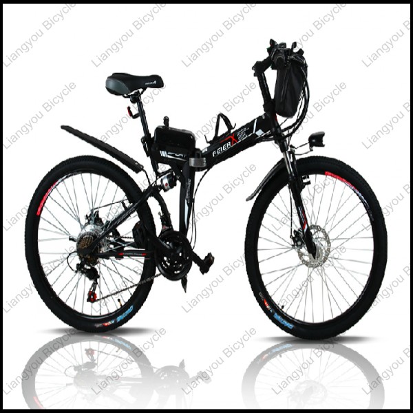 China 26'' electric mountain bike full suspension mountain bike on sale
