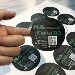 China Adhesive Vinyl Round Waterproof Sticker  Printing logo labels on sale