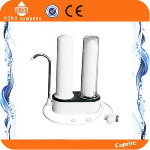 Best 10INCH  cartridge PP & ceramic  2 Stage  table modle lucency  white housing  Ro System Household wholesale
